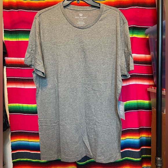 NWT Mac Weldon Pima Crew Neck T-Shirt Medium Gray Heather Size XL - Picture 1 of 5